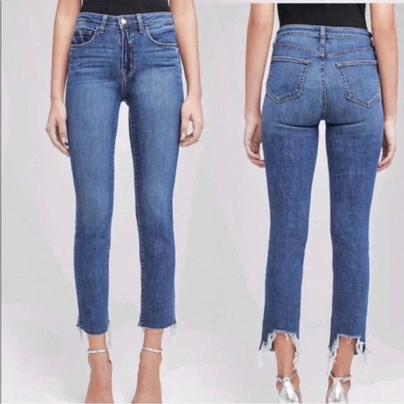 Women’s L'AGENCE Lorelei Straight High Rise Jeans in Classic Vintage - Picture 1 of 8